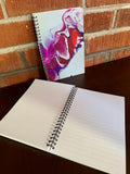 Pink, Orange, Purple Soft Touch Cover Spiral Journal -  5.5"x8"