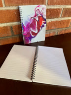 Pink, Orange, Purple Soft Touch Cover Spiral Journal -  5.5"x8"