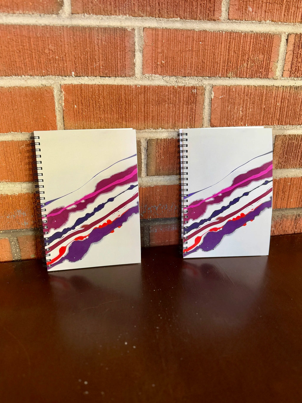 Pink and Purple Soft Touch Cover Spiral Journal -  5.5"x8"