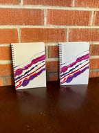 Pink and Purple Soft Touch Cover Spiral Journal -  5.5"x8"