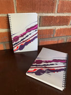 Pink and Purple Soft Touch Cover Spiral Journal -  5.5"x8"