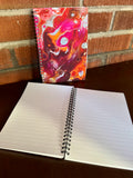 Orange and Pink Soft Touch Cover Spiral Journal -  5.5"x8"