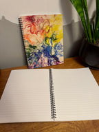 Rainbow Soft Touch Cover Spiral Journal - 8"x10" - 120 Pages