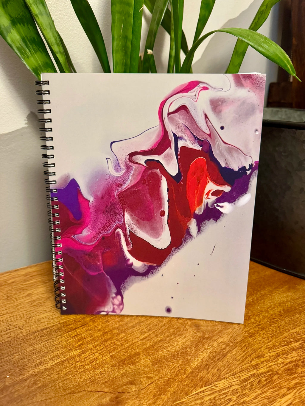 Pink, Orange, Purple Soft Touch Cover Spiral Journal -  8"x10"