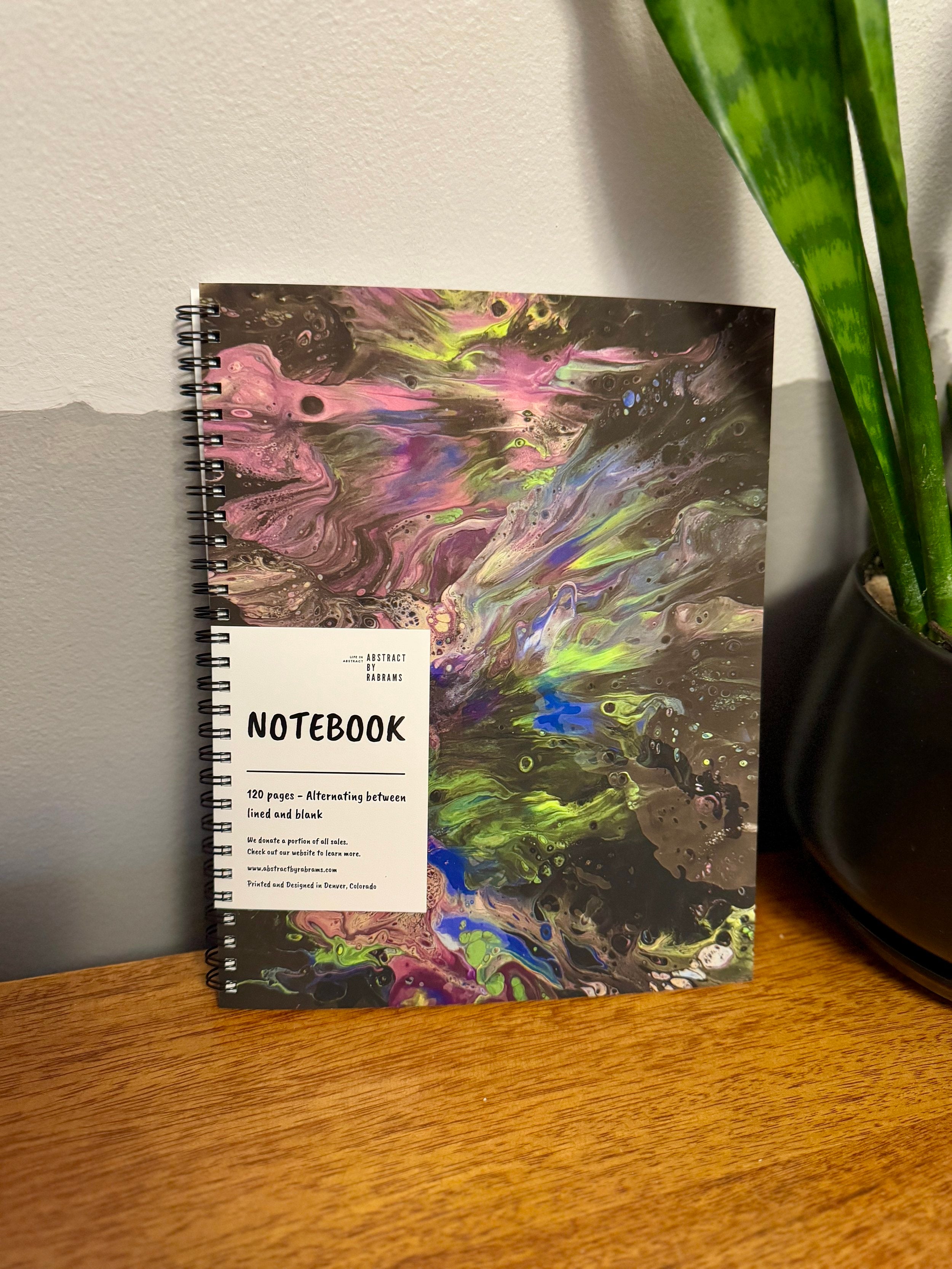 Purple, Blue, Green - Peacock - Soft Touch Cover Spiral Journal -  8"x10"