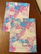 Blue and Pink Soft Touch Cover Spiral Journal -  8"x10"  - Trans Pride