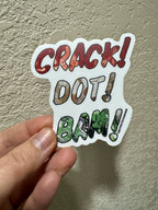 Crack! Dot! Bam! Mahjong Vinyl Sticker