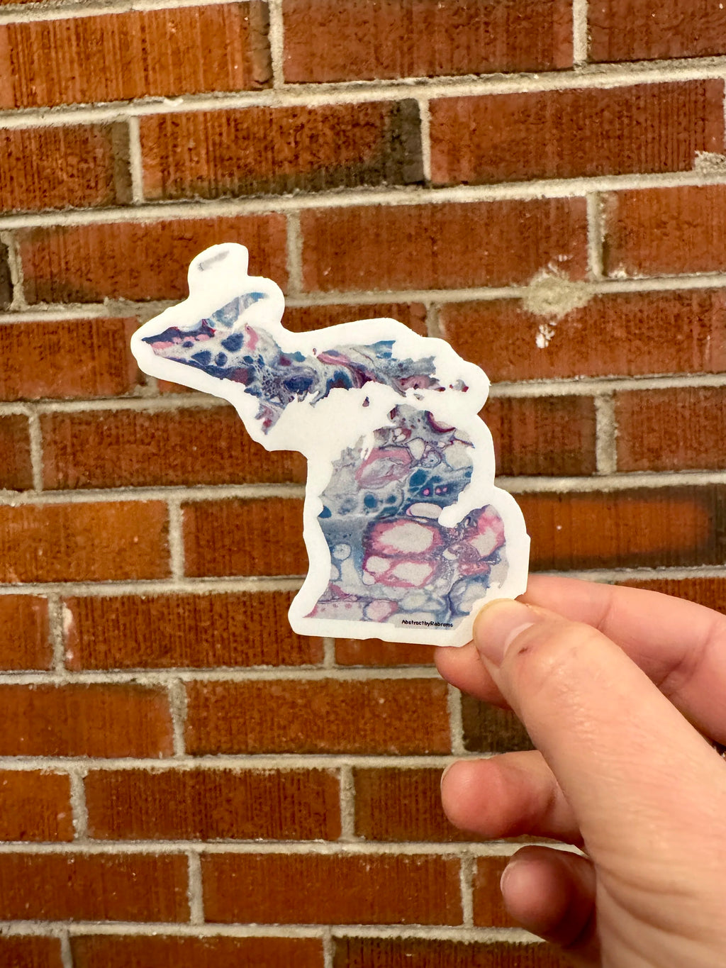 Michigan State Shape Sticker - 3" Rainbow - Trans Pride - Vinyl - Matte - LGBTQ