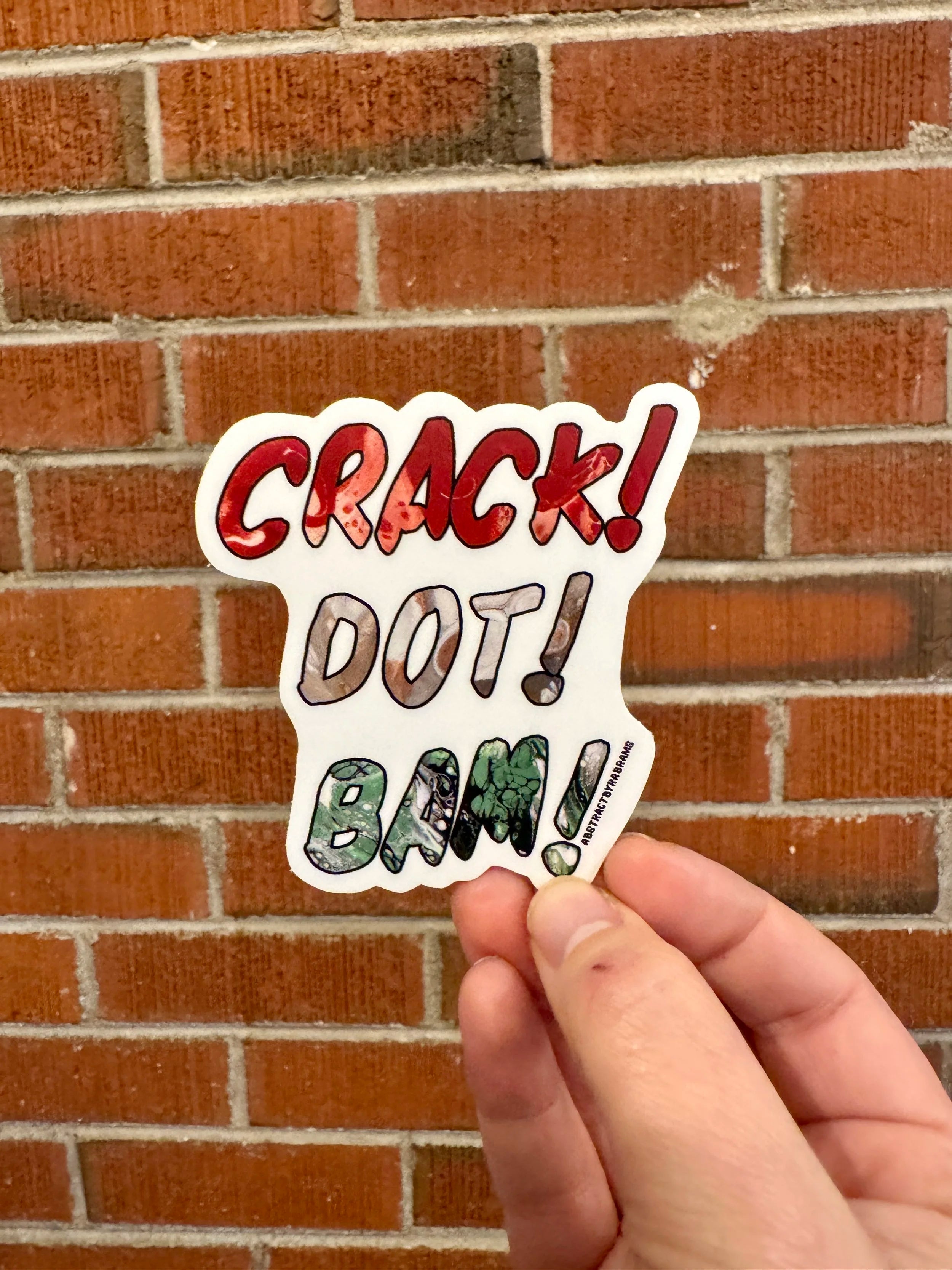 Crack! Dot! Bam! Mahjong Vinyl Sticker