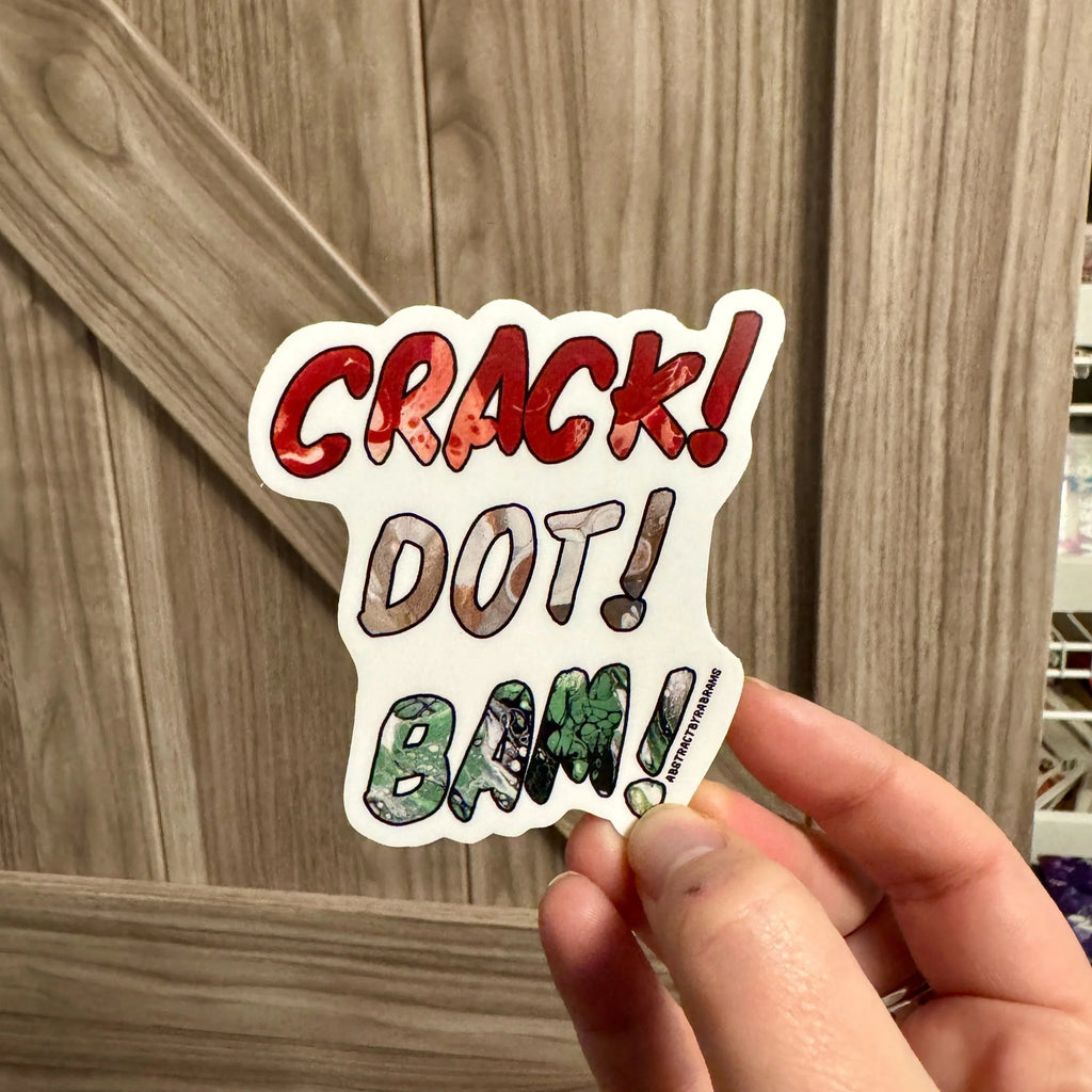 Crack! Dot! Bam! Mahjong Vinyl Sticker