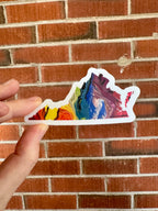 Virginia Sticker - Trans - Rainbow - LGBTQ