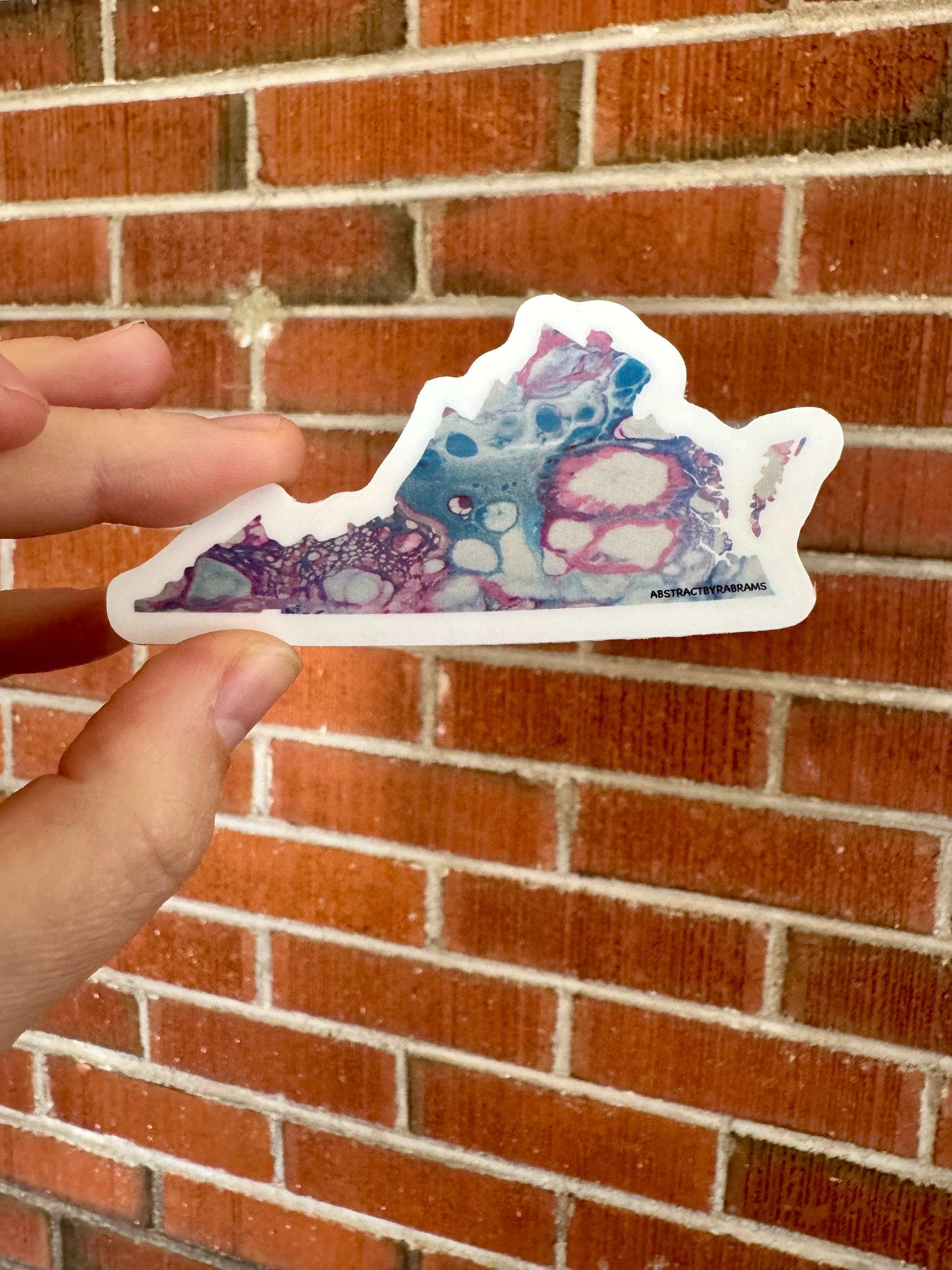 Virginia Sticker - Trans - Rainbow - LGBTQ