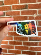 Oklahoma State Sticker - Vinyl - Waterproof - LGBTQ - Trans