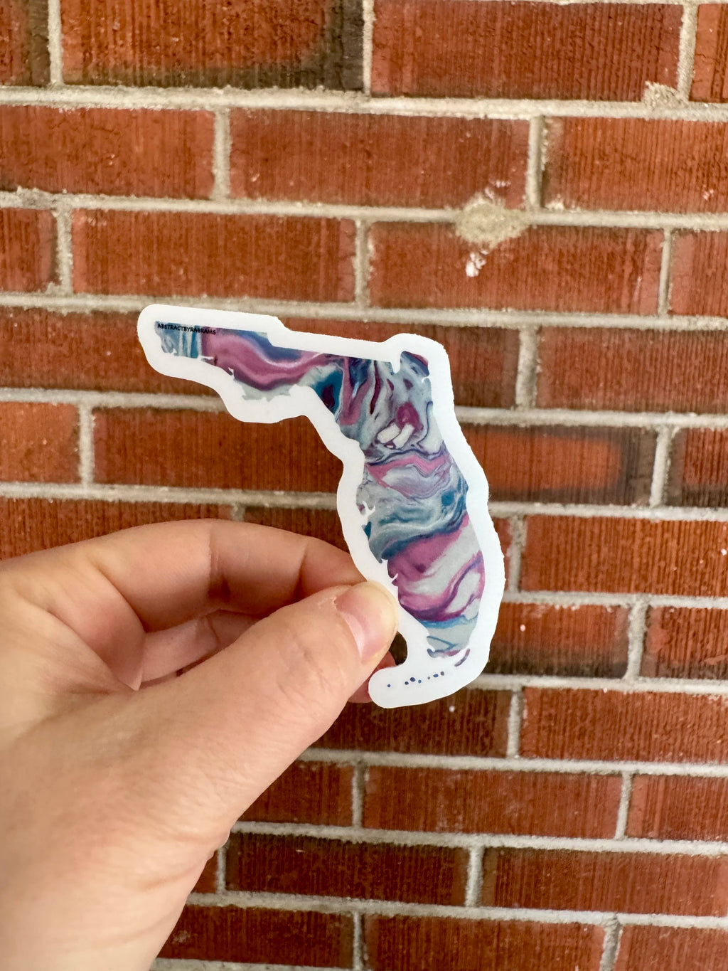 Florida State Shape Sticker - Trans Pride, Lesbian Pride and Progress Pride