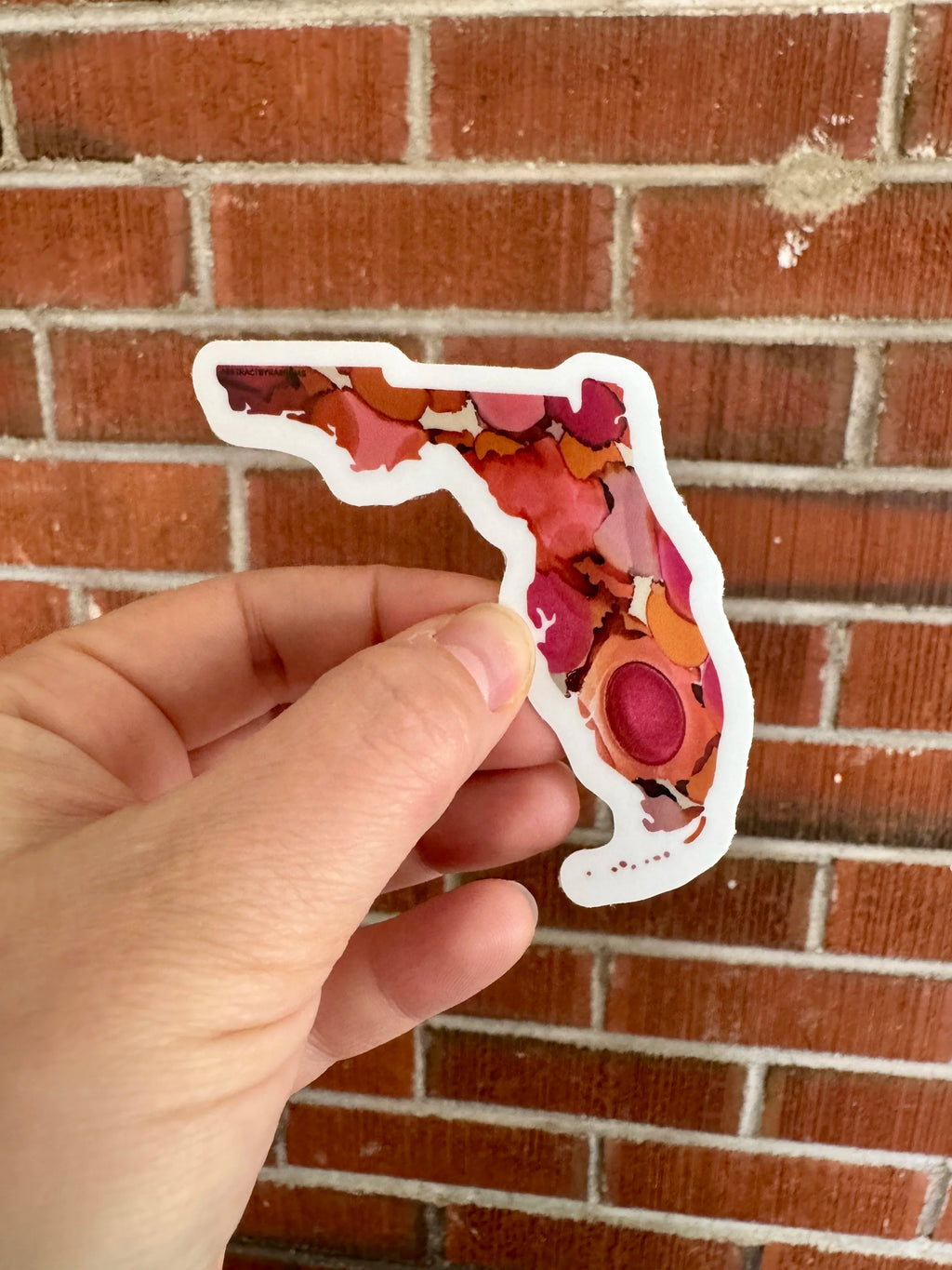 Florida State Shape Sticker - Trans Pride, Lesbian Pride and Progress Pride