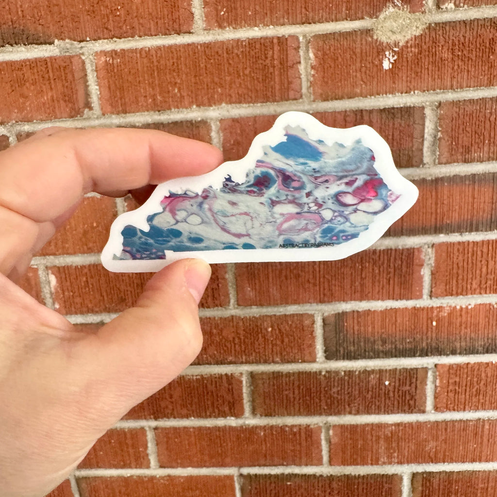Kentucky State Sticker - Trans Pride - Rainbow - LGBTQ