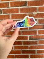 Kentucky State Sticker - Trans Pride - Rainbow - LGBTQ