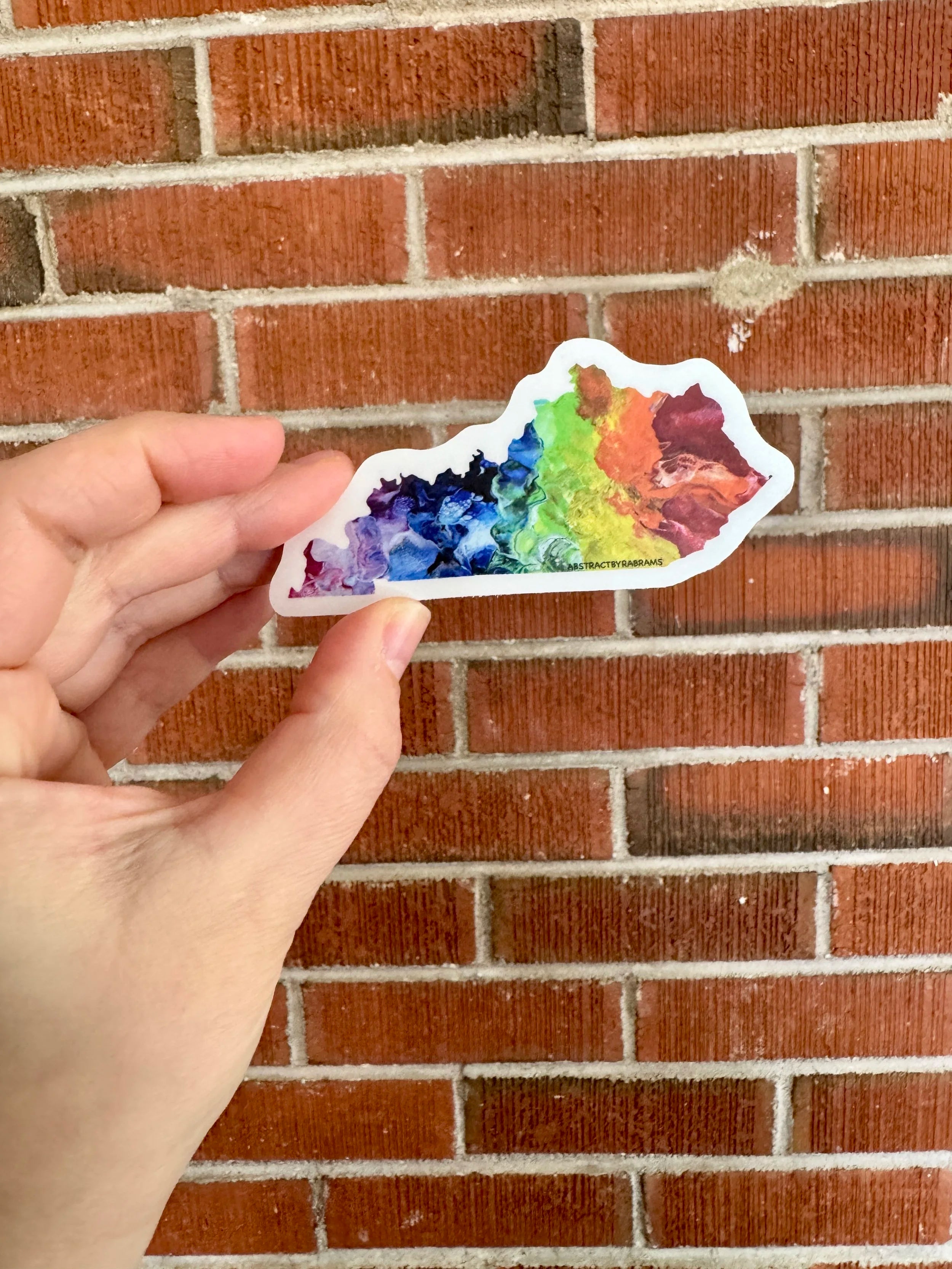 Kentucky State Sticker - Trans Pride - Rainbow - LGBTQ