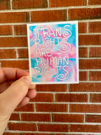 Trans Rights are Human Rights Vinyl Sticker