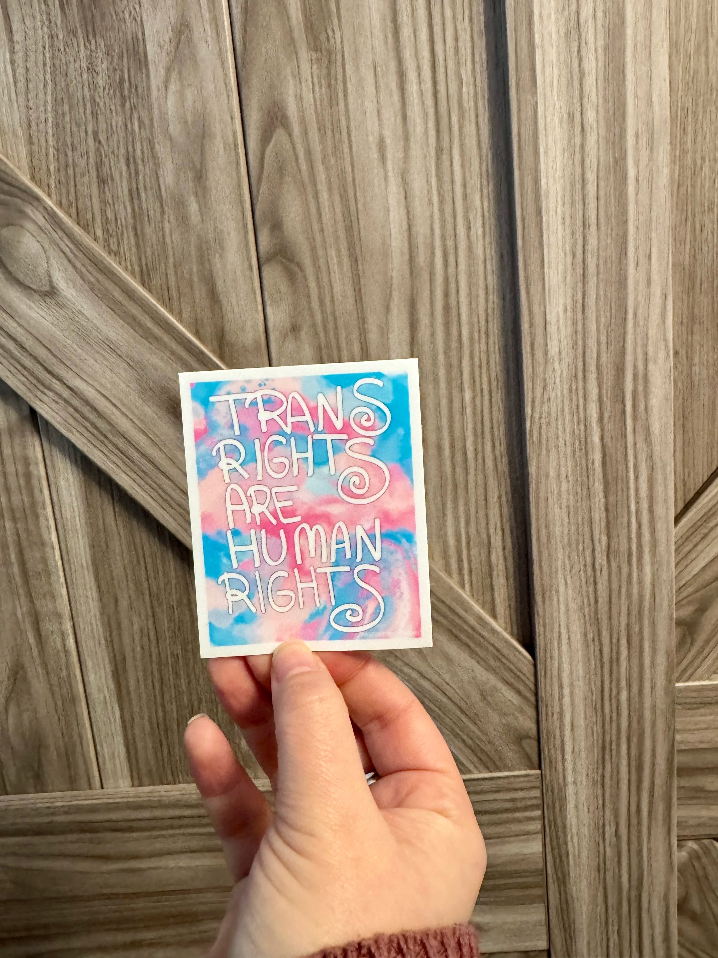 Trans Rights are Human Rights Vinyl Sticker
