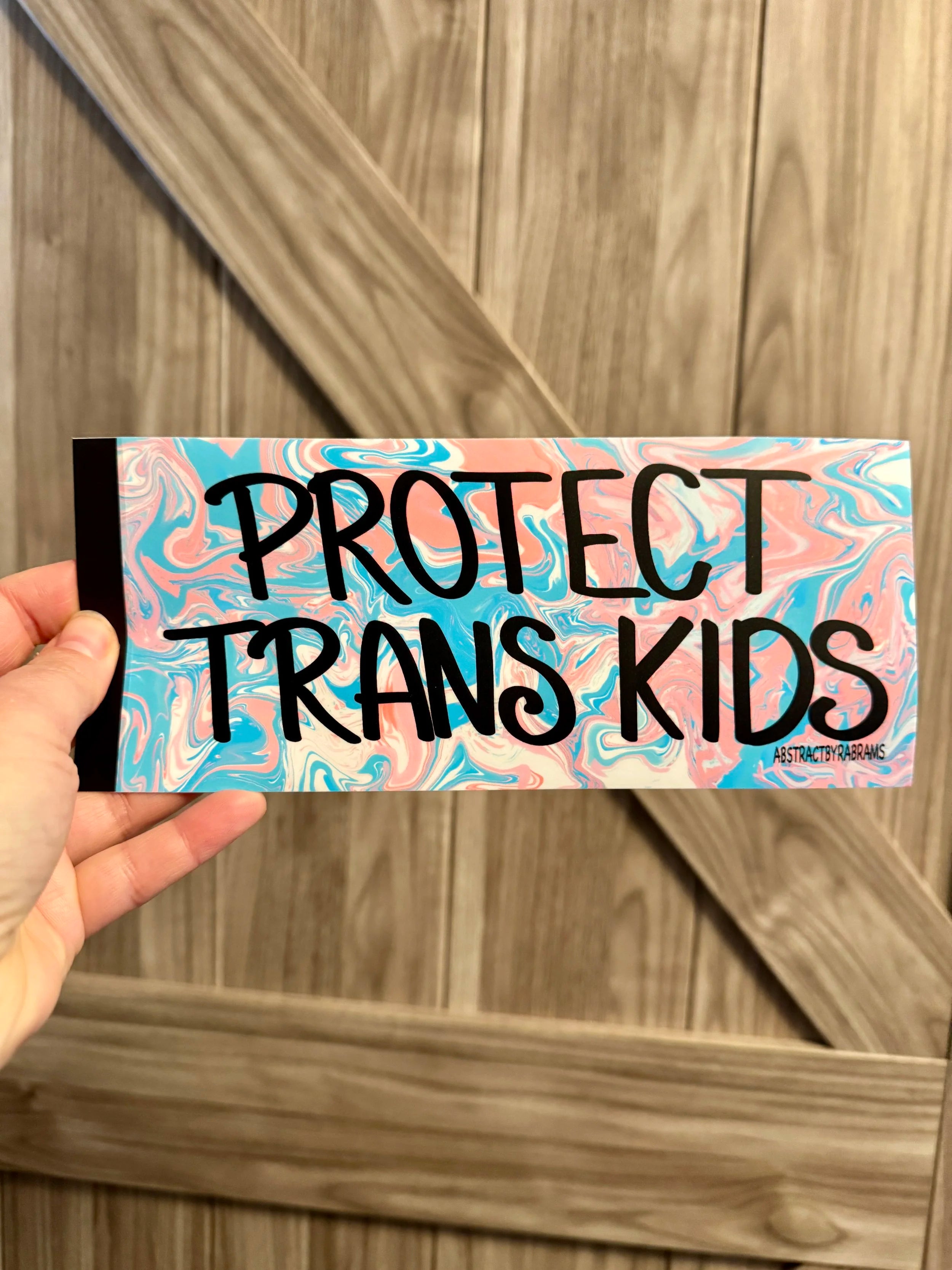 Protect Trans Kids Bumper Sticker