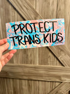 Protect Trans Kids Bumper Sticker