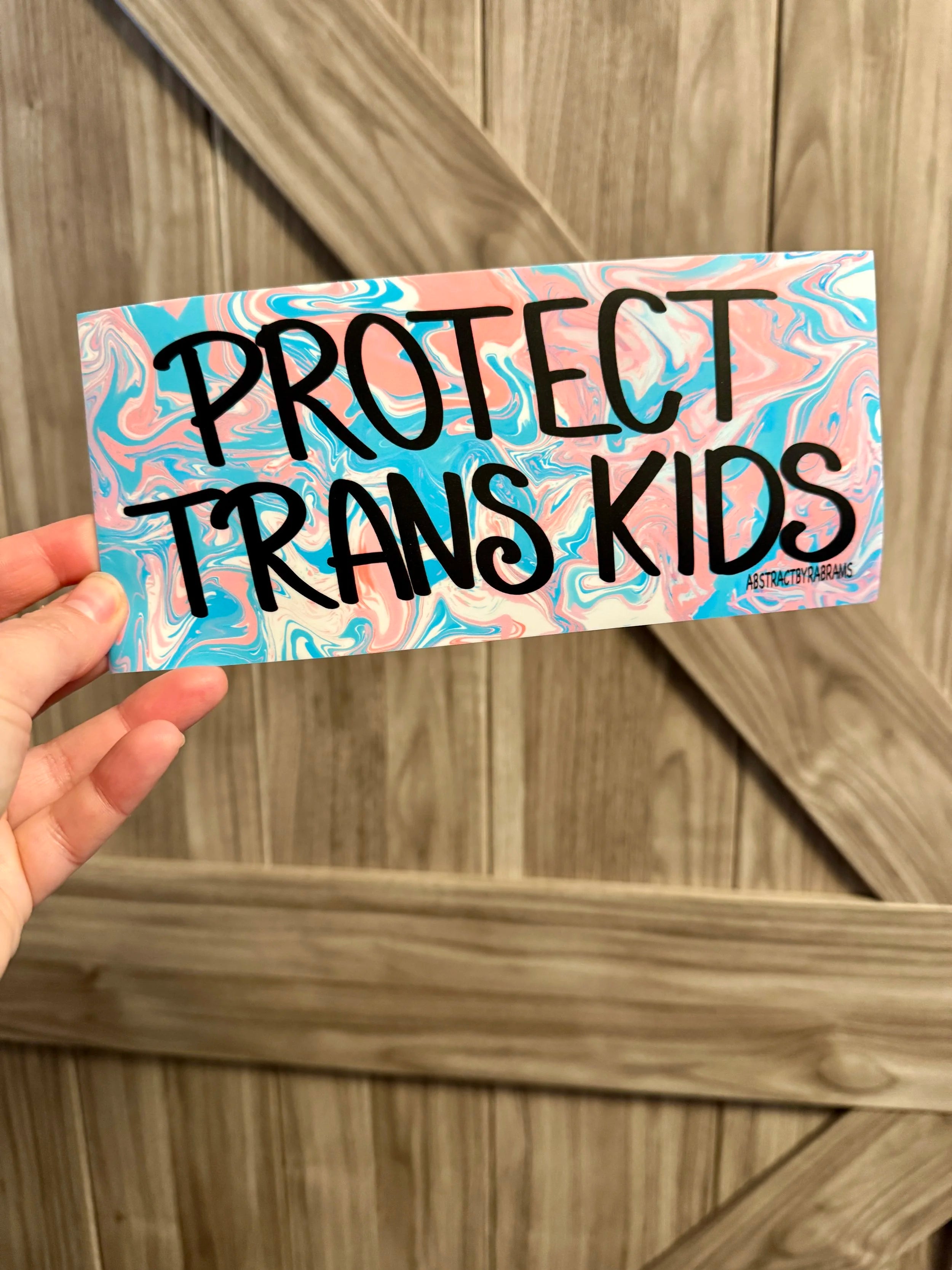 Protect Trans Kids Bumper Sticker