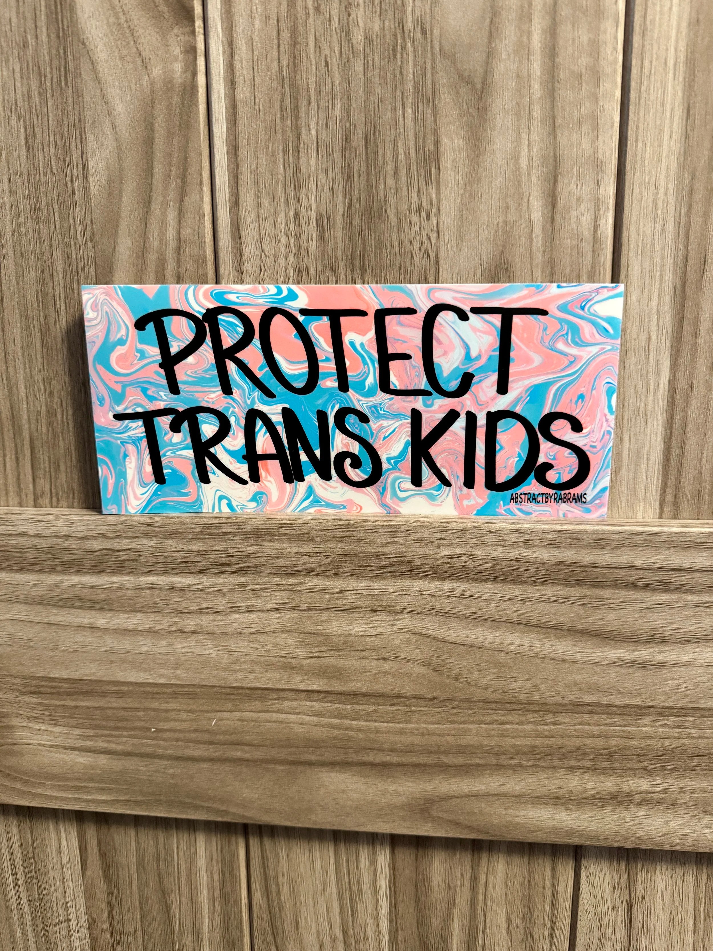 Protect Trans Kids Bumper Sticker