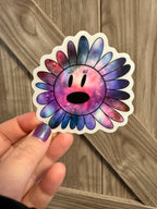 Cosmic Daisy Hand Drawn Space Flower Sticker