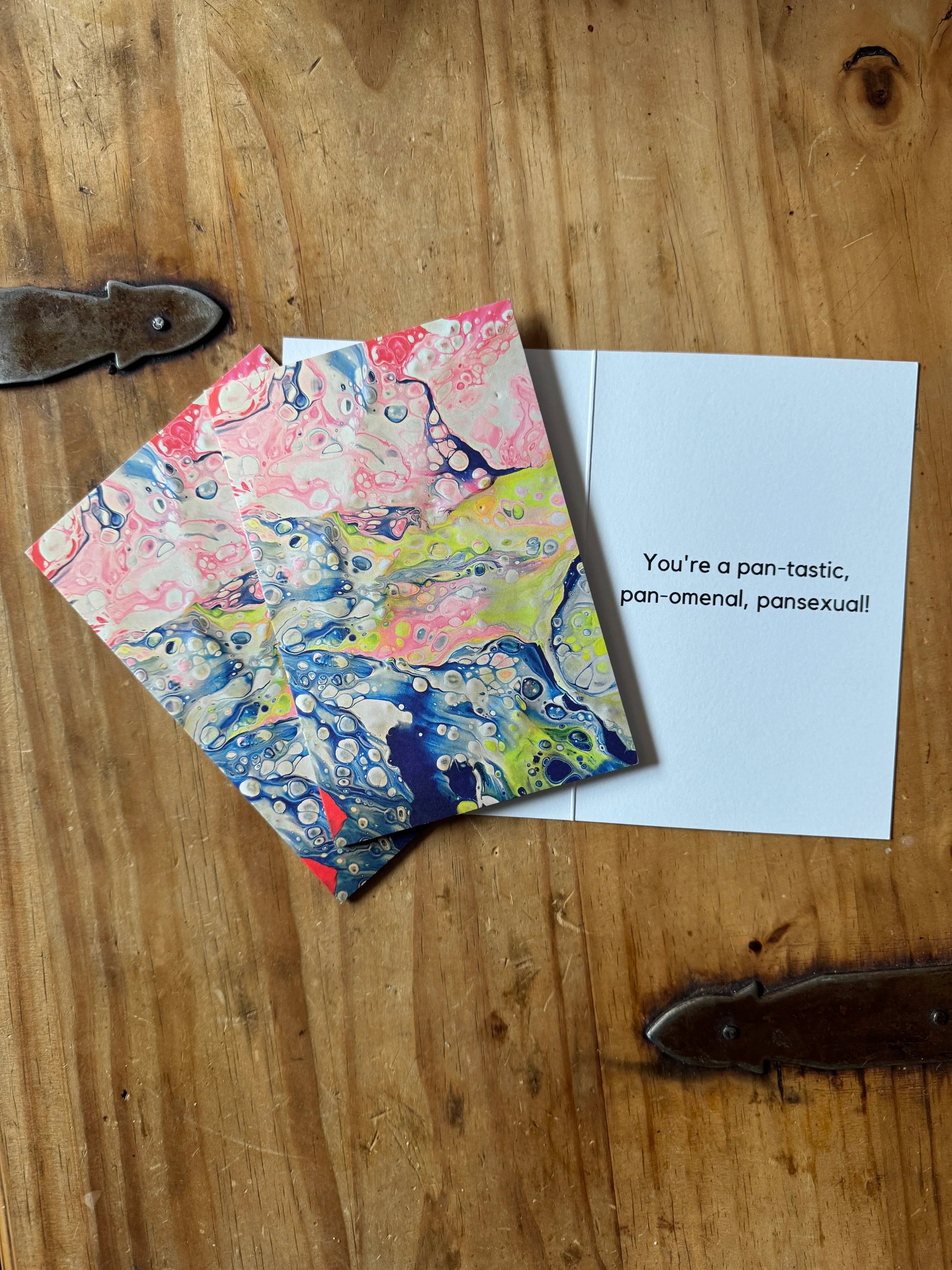 B-Grade Pansexual Pride Greeting Card - 4"x6"