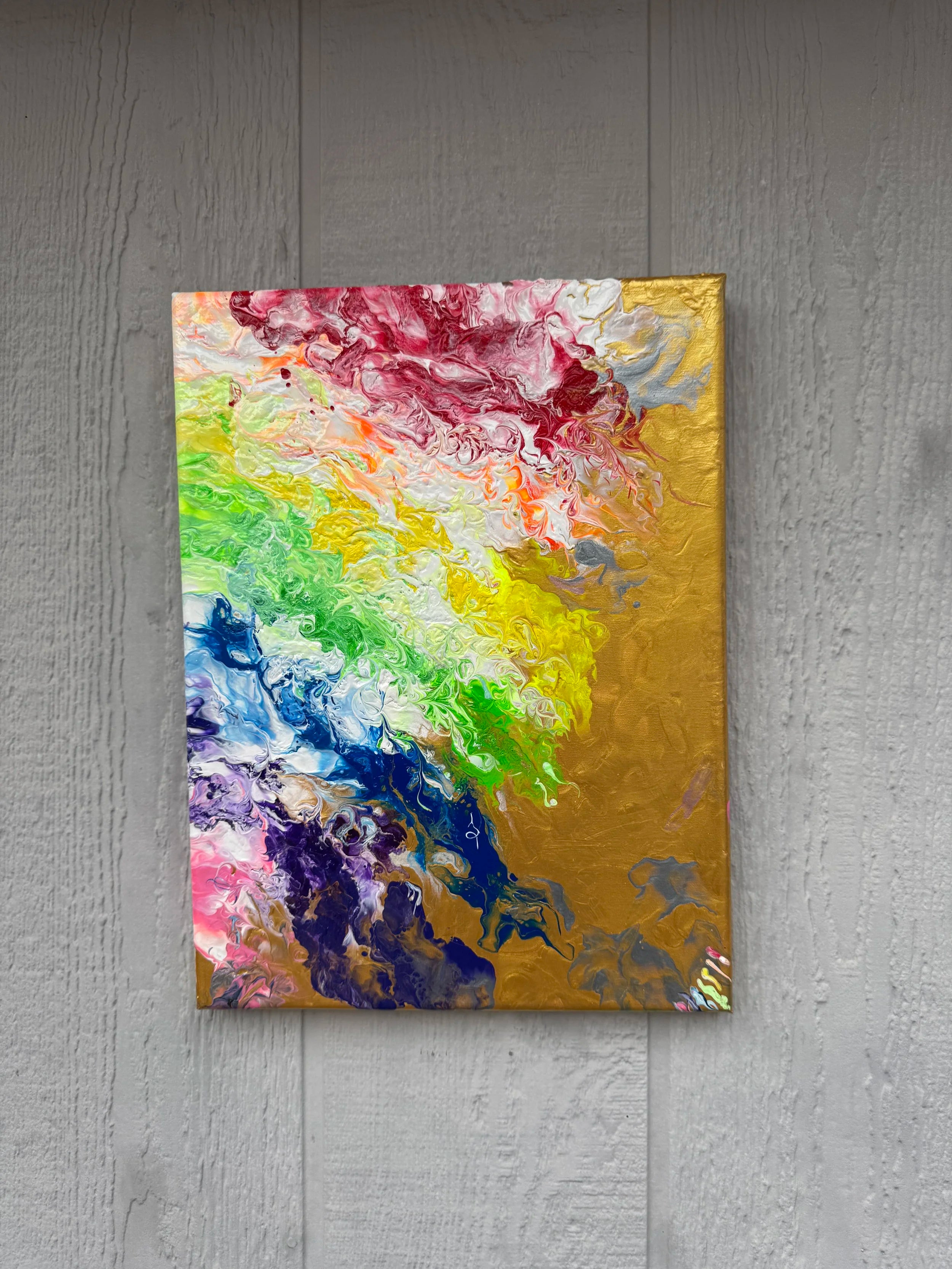 Abstract Rainbow Painting "Awesome Like You #8"