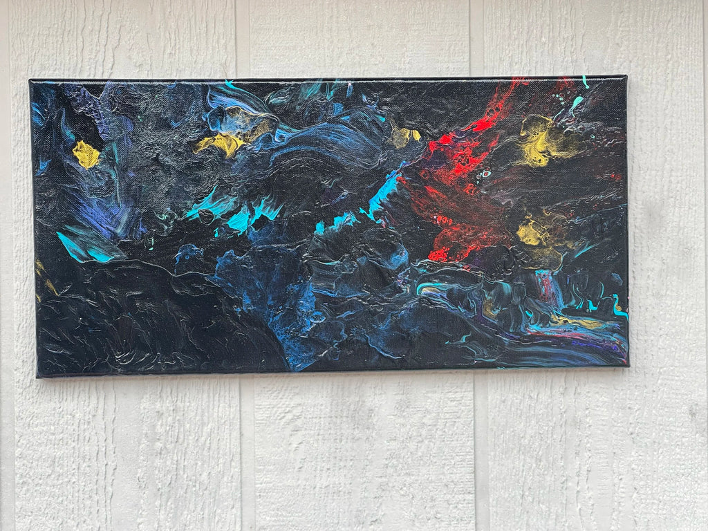 Abstract Northern Light Painting - 10"x20"