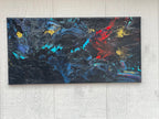 Abstract Northern Light Painting - 10"x20"