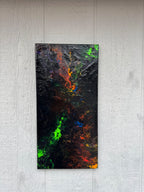 Neon Northern Lights Painting - 10"x20"