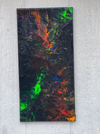 Neon Northern Lights Painting - 10"x20"