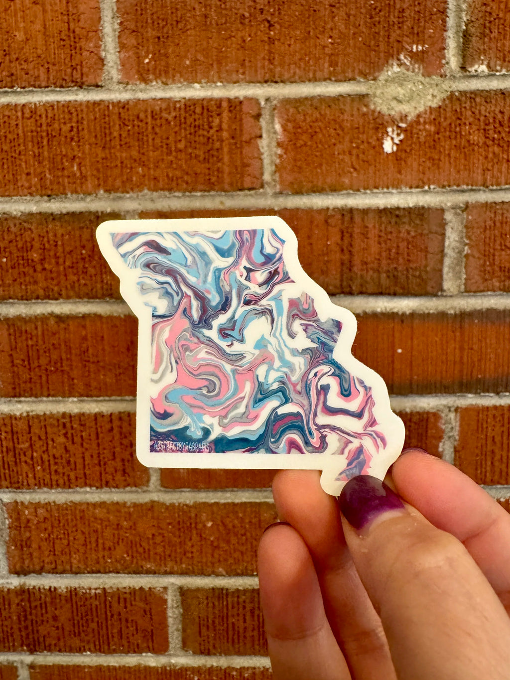 Missouri State Trans Pride and Rainbow State Vinyl Sticker