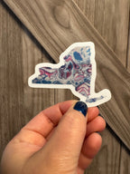 New York State Sticker - Vinyl - Waterproof - LGBTQ
