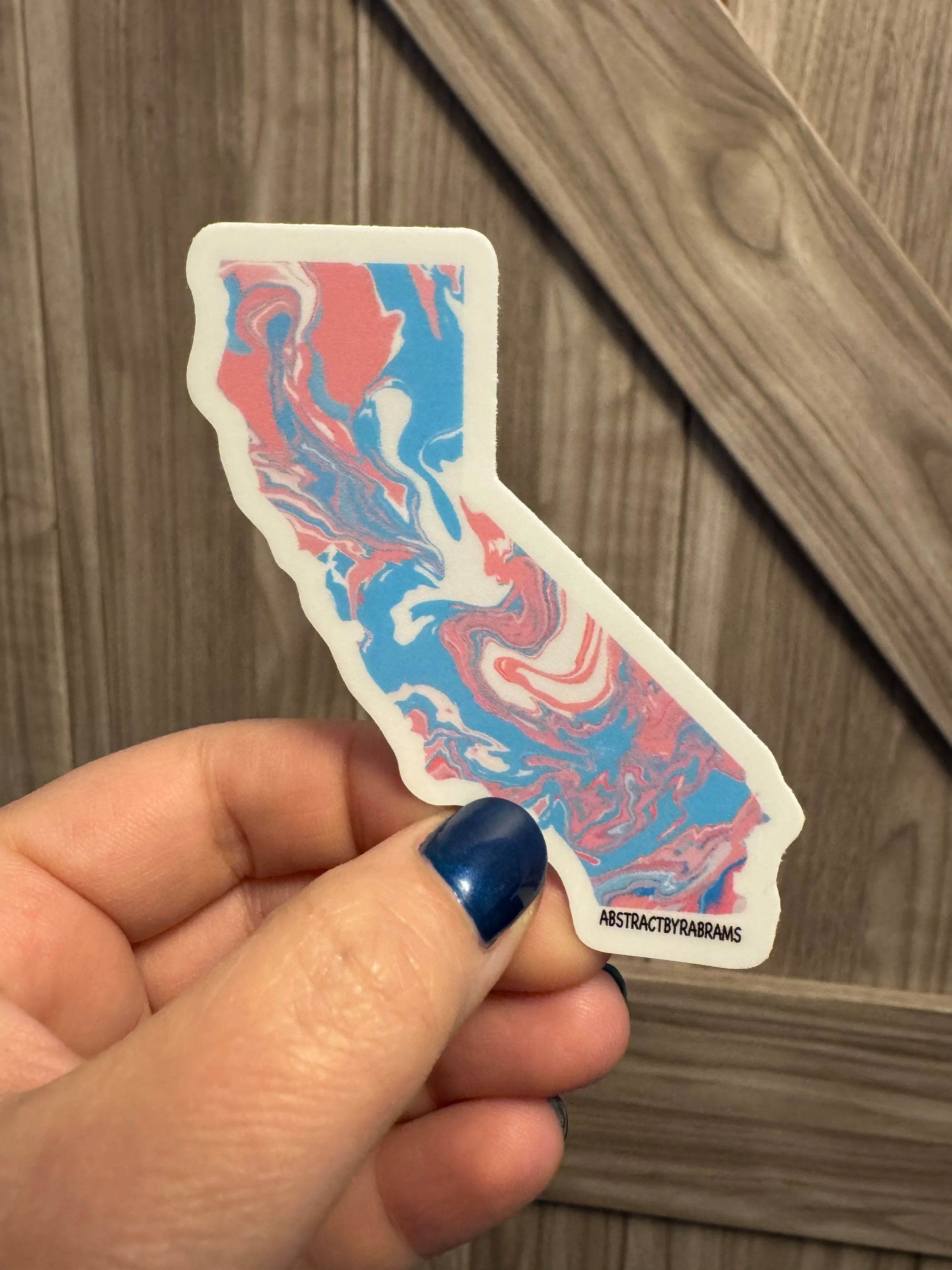 California State Sticker - 3” x 2.5" - Polypropylene - Rainbow - Sunset - Trans - LGBTQ+