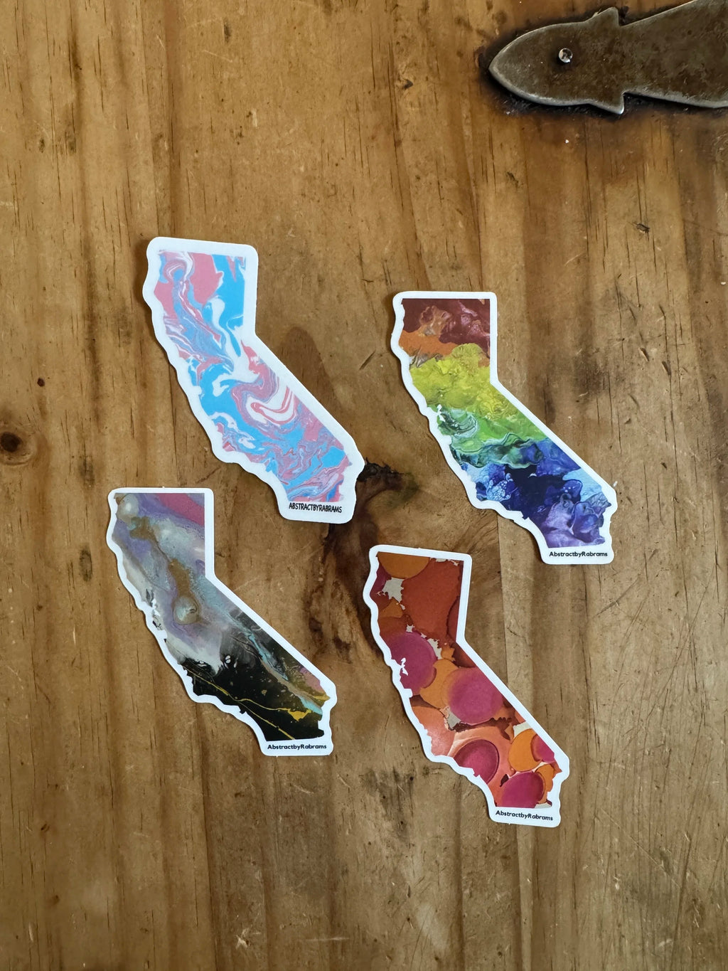 California State Sticker - 3” x 2.5" - Polypropylene - Rainbow - Sunset - Trans - LGBTQ+