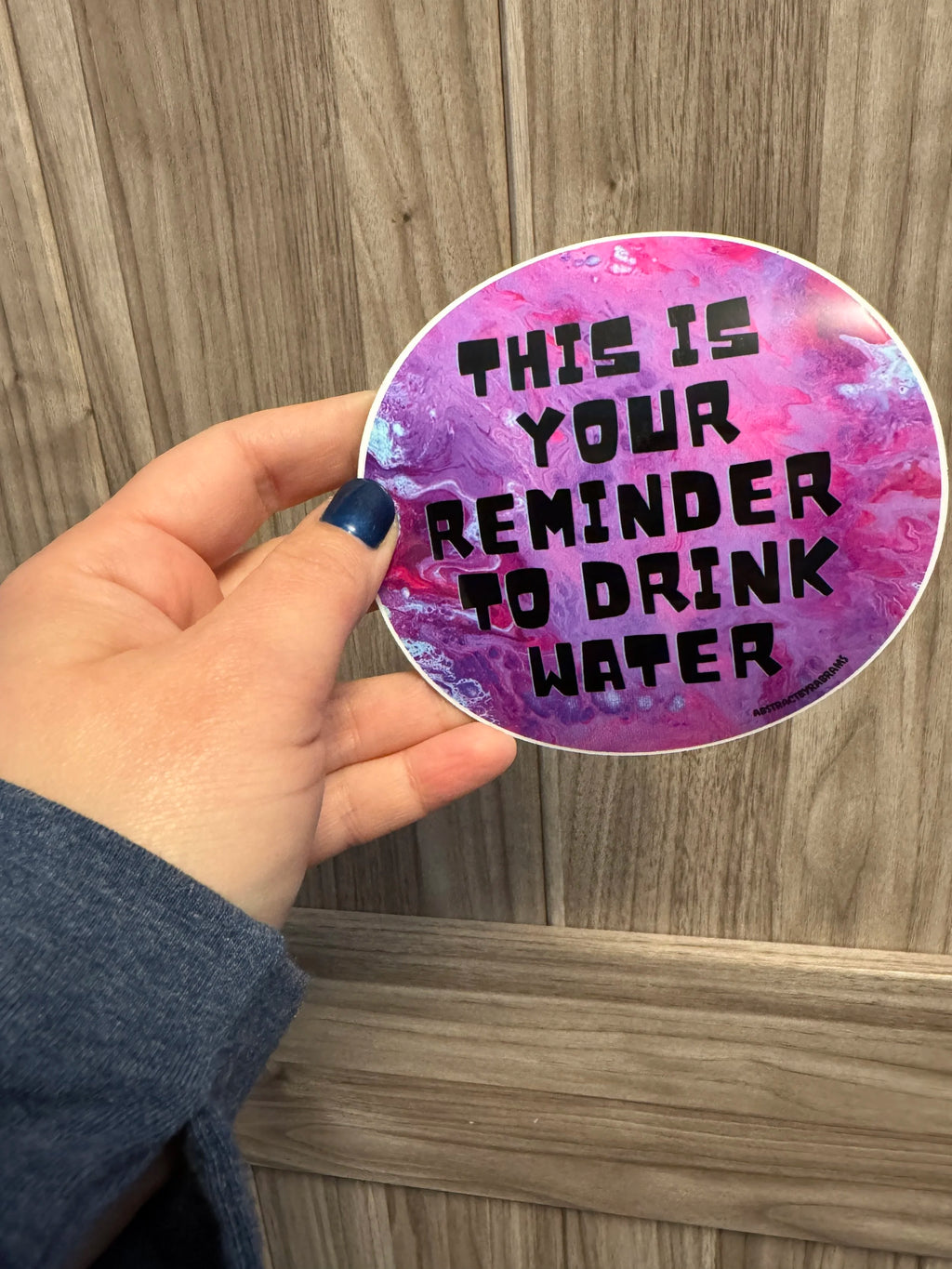 This is Your Reminder to Drink Water Magnet, Car Magnet - 4"