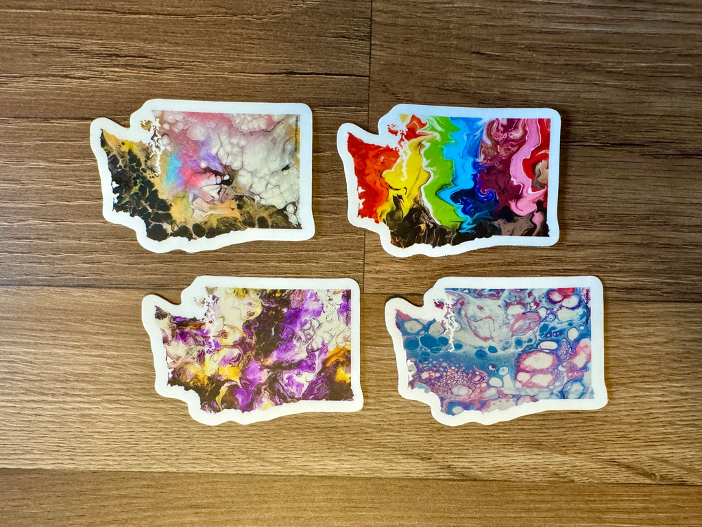 Washington State Sticker - Vinyl - Waterproof - LGBTQ