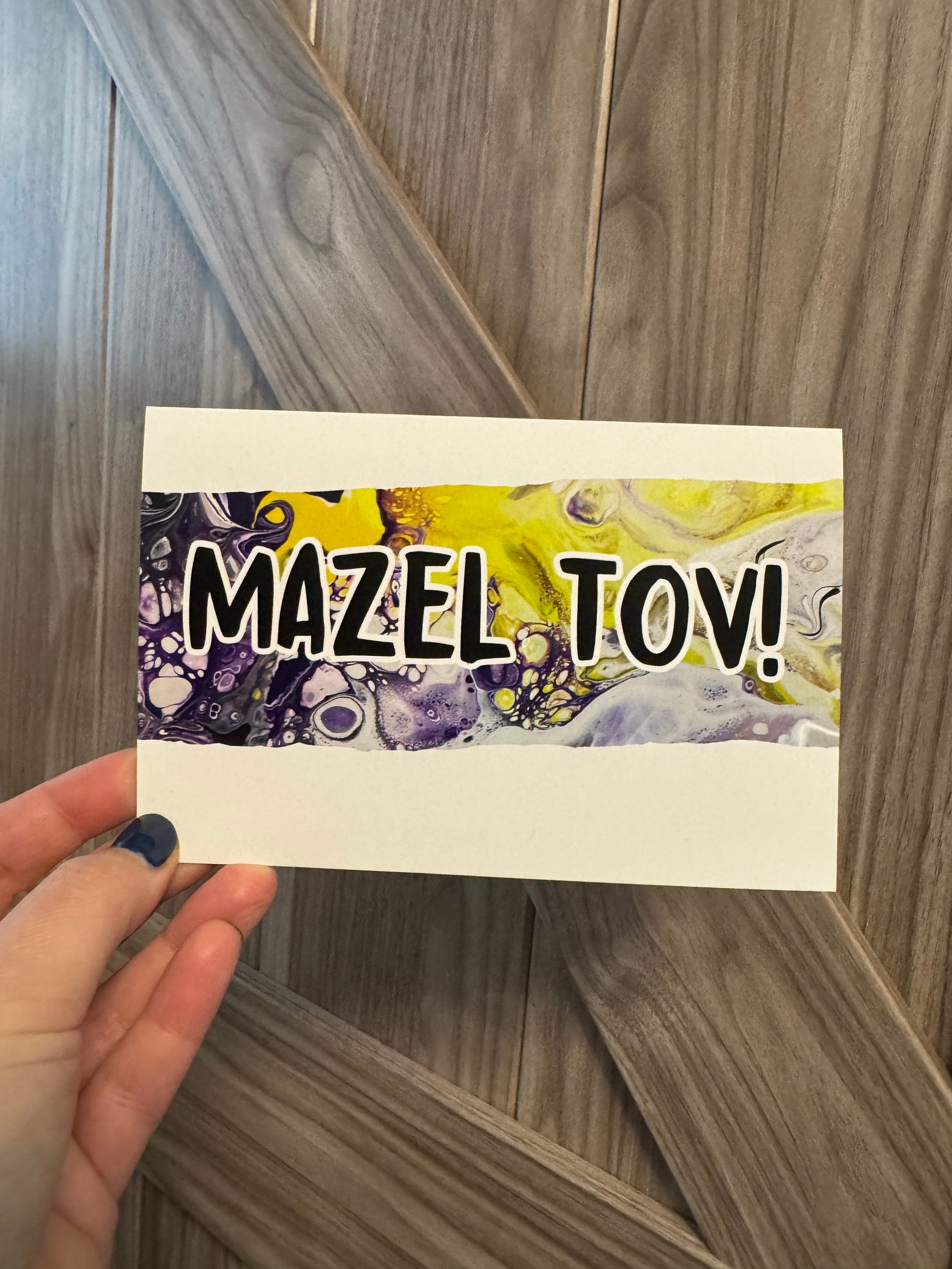 Non Binary Pride Mazel Tov Greeting Card