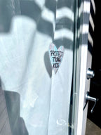 Protect Trans Kids Window Cling - 4" Front Adhesive - Displays Outwards