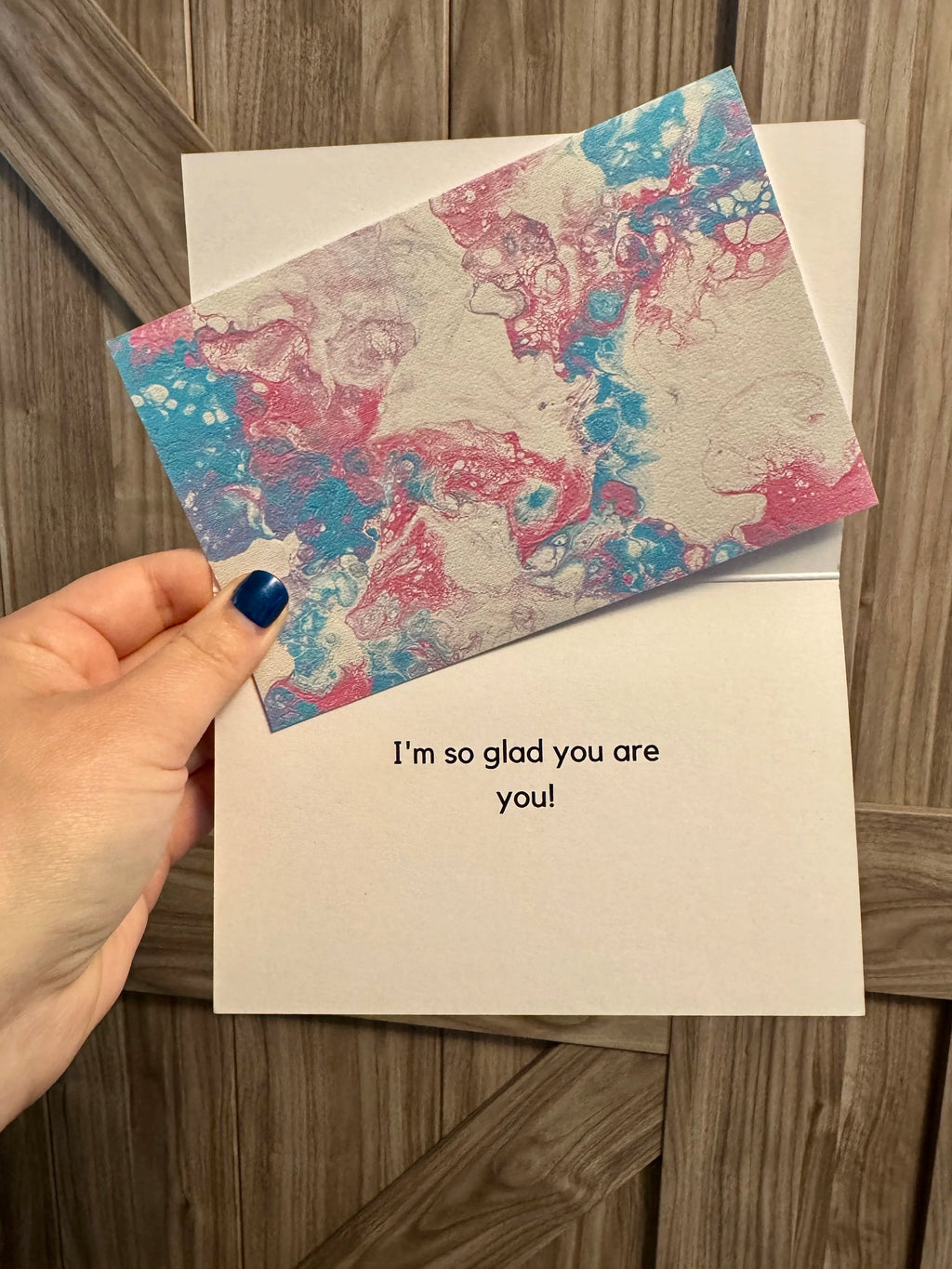 I'm so Glad You Are You! Trans Pride Greeting Card - 4"x6" - Clearance