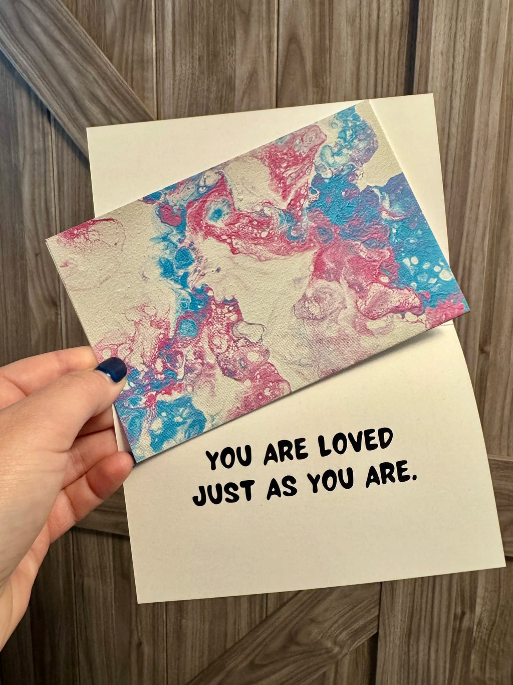 You are Loved Just as You Are Trans Pride Greeting Card - 4"x6"