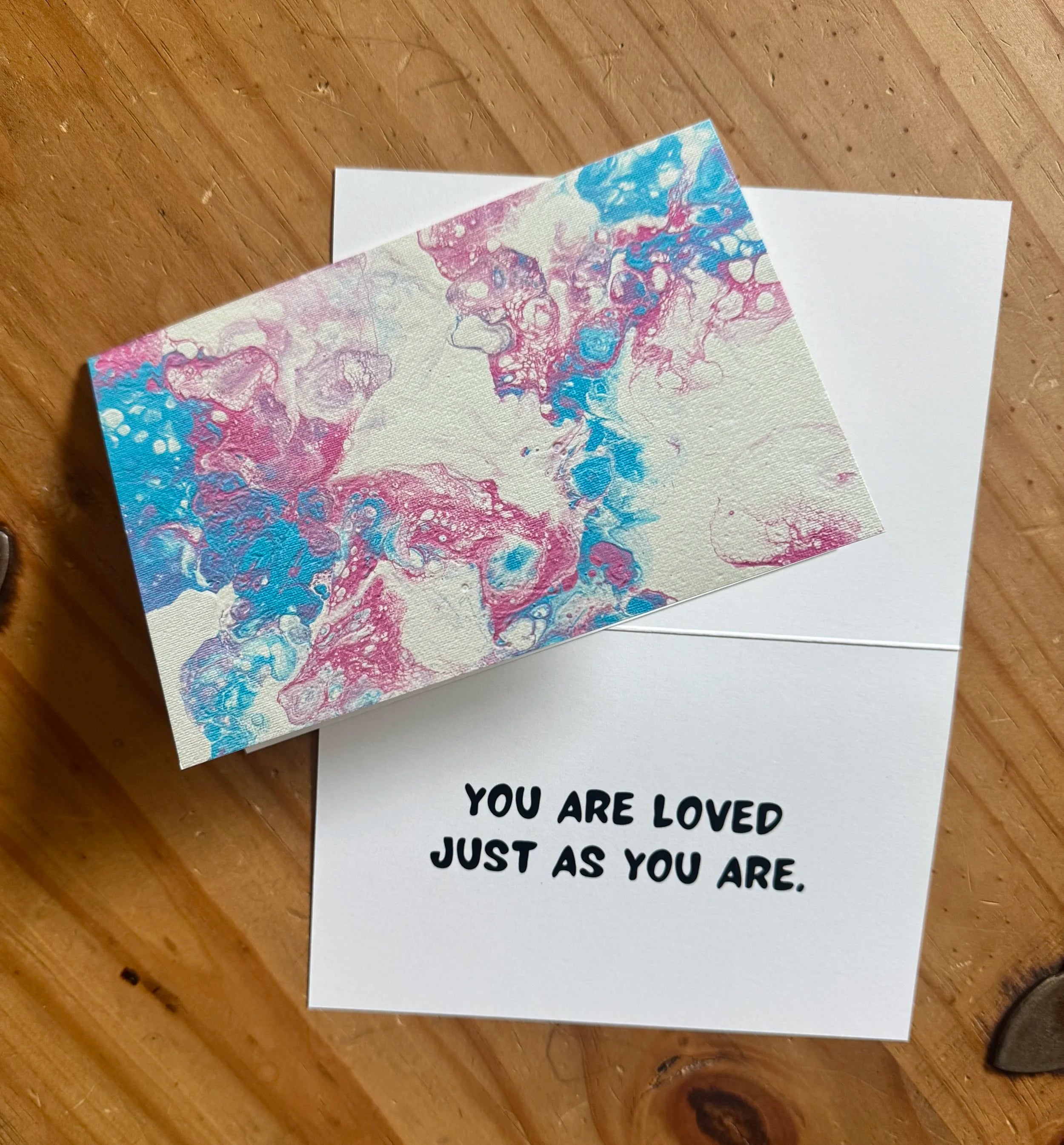 You are Loved Just as You Are Trans Pride Greeting Card - 4"x6"