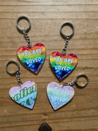 You Are Loved Rainbow Keychain