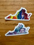 B-Grade Virginia Rainbow and Virginia Trans Stickers