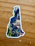 B-Grade New Hampshire Rainbow and Cool Colors Stickers