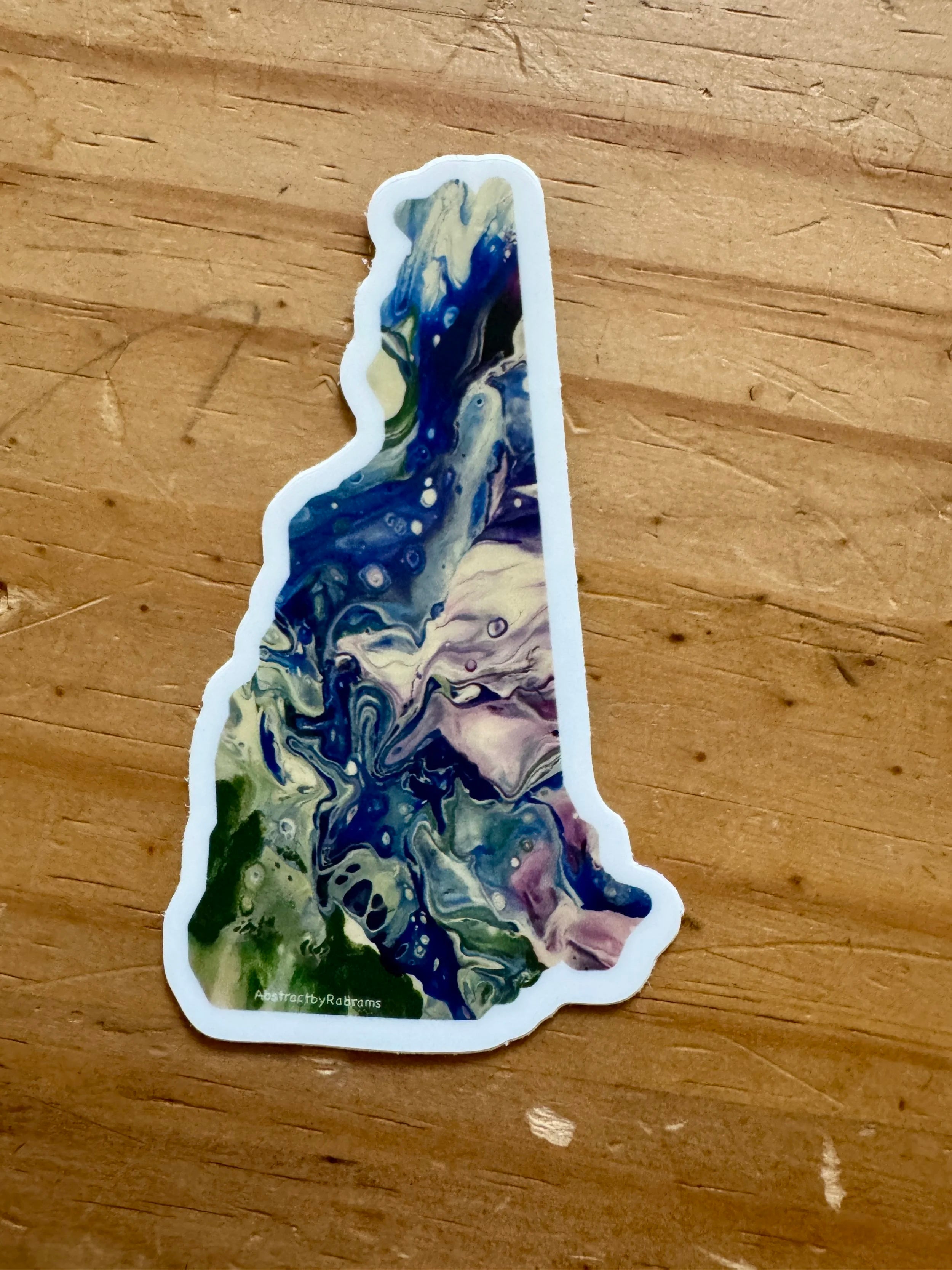 B-Grade New Hampshire Rainbow and Cool Colors Stickers
